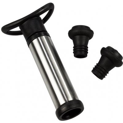 Nerezová vakuová pumpa na víno + dvě gumové zátky – Zboží Dáma