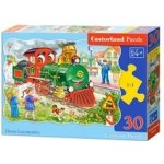 Castorland Zelená lokomotíva 30 dílků – Sleviste.cz