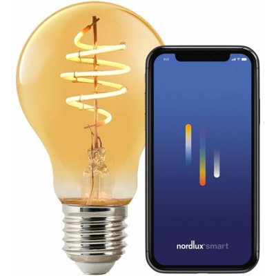 Nordlux LED žárovka Smart Deco Gold Standard 4,7W E27 2200K jantarová Dekorativní – Sleviste.cz