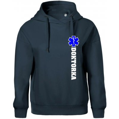 Hvězda života doktorka Oversized mikina dámská Moon kratší + širší Námořní modrá téměř černá – Hledejceny.cz