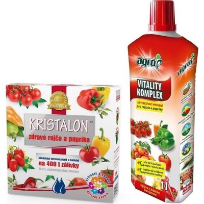 AGRO Kristalon Gold 0,5 kg + AGRO Vitality Komplex 1 L – Zbozi.Blesk.cz