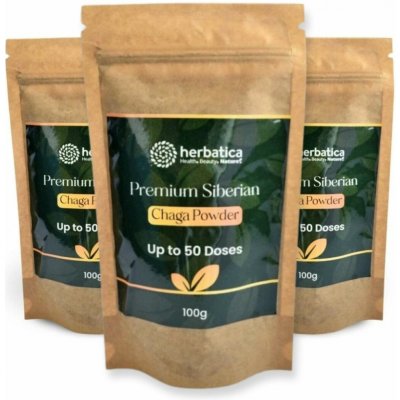 Herbatica 3x Prémiová čaga sibiřská 100% prášek 100 g – Hledejceny.cz