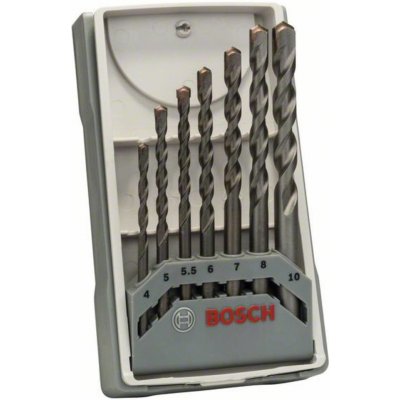 Bosch Accessories CYL-3 2607017083 tvrdý kov sada vrtáku do betonu 7dílná 4 mm, 5 mm, 5.5 mm, 6 mm, 7 mm, 8 mm, 10 mm válcová stopka 1 sada – Zboží Mobilmania