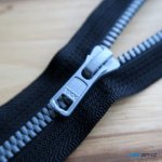 YKK Zip METALUXE® stříbrný, černá - 65cm – Zboží Dáma