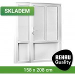 REHAU Smartline+ pravé bílá 158 x 208 cm – Hledejceny.cz