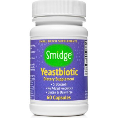 Smidge Yeastbiotic probiotika Saccharomyces boulardii 60 kapslí