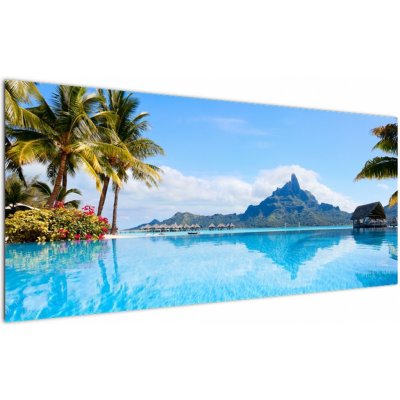 Obraz - Bora-Bora, Francouzská Polynésie, jednodílný 120x50 cm