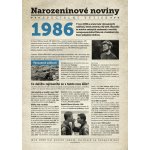 Narozeninové noviny 1986 s vlastní fotografií a textem S fotografií a textem – Sleviste.cz