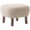 Taburet &Tradition Pouf Little Petra ATD1, walnut / Karakorum