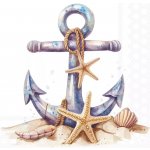 Ambiente Europe BV Ubrousek 33x33cm Stará kotva – Zboží Mobilmania