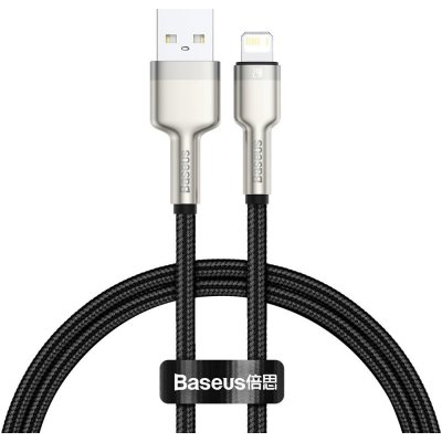 USB kabel pro Lightning Baseus Cafule, 2,4A, 0,25 m (černý) – Zboží Mobilmania