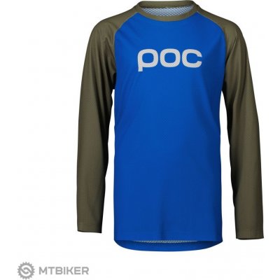 POC Essential MTB LS detský natrium blue/epidote green – Hledejceny.cz