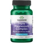 Swanson Triple Magnézium Complex 400 mg 30 kapslí – Hledejceny.cz