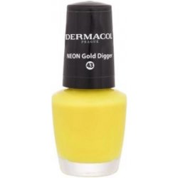 Dermacol Neon Nail neonový lak na nehty 43 Gold Digger 5 ml