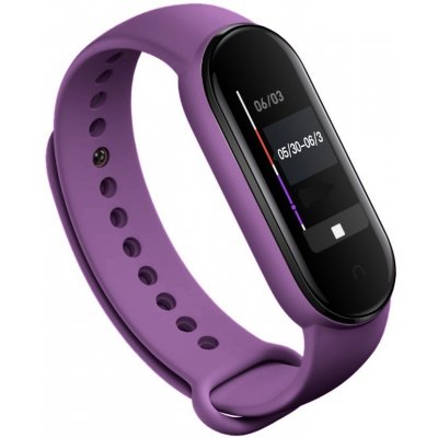 Xiaomi Mi Band 5/6 náhradní náramek Jednobarevný Fialová MBS5-FIA – Zboží Živě