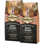 Carnilove Salmon & Turkey for Large Breed Puppy 2 x 12 kg – Hledejceny.cz