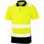 Result polokošile R501X reflexní krátký rukáv Žlutá fluorescent černá M – Zboží Dáma