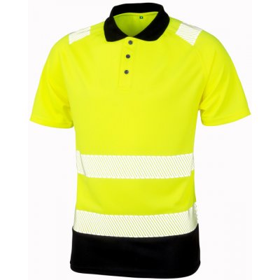 Result polokošile R501X reflexní krátký rukáv Žlutá fluorescent černá M – Zboží Dáma