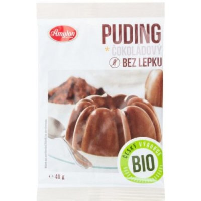 Amylon BIO VEGAN pudink čokoládový bezlepkový 40 g – Sleviste.cz