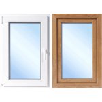 OknaDvereNaMiru.cz Plastové okno otevíravé i sklopné, levé, zlatý dub / bílá, 80x100 cm – Sleviste.cz