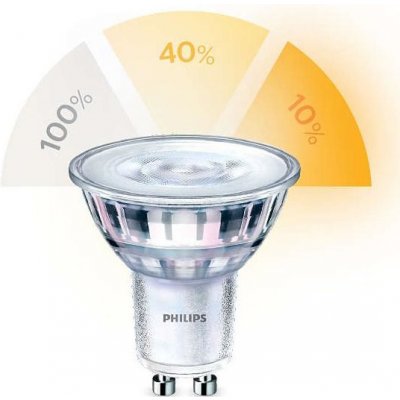 Philips žárovka LED 4-5W /eq.50W/25W/10W/ GU10 2700K 36st. SceneSwitch – Sleviste.cz