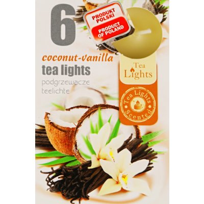 Admit Tea Lights Coconut-Vanilla 6 ks – Zbozi.Blesk.cz