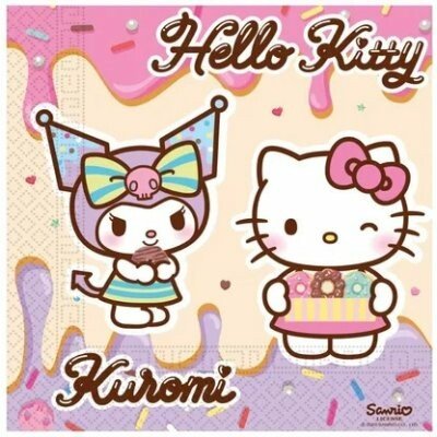 Procos Ubrousky papírové EKO Hello Kitty a Kuromi 33x33cm 20ks – Hledejceny.cz