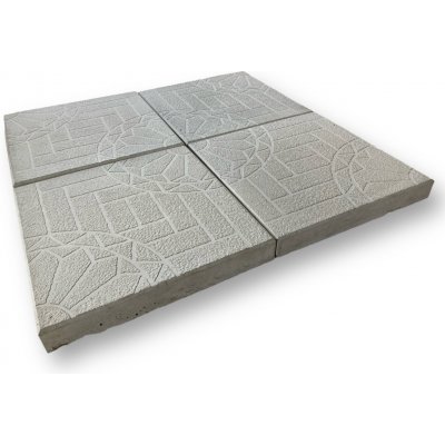 Báča Beton plošná protiskluzová Kruhy 40 x 40 x 5 cm 20568_TMA4 tmavě hnědá 1 ks – Hledejceny.cz