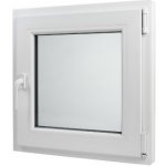 Okna hned Aplast 60 Plastové okno 500 x 500 mm otevíravě-sklopné pravé bílé pro vedlejší prostory – Hledejceny.cz