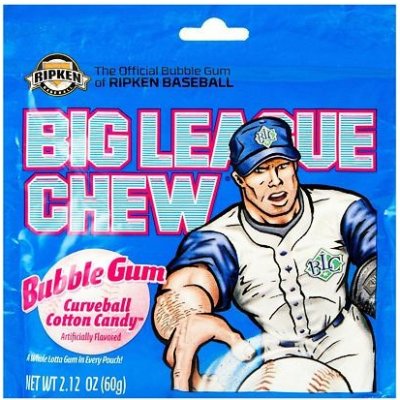Big League trhaná žvýkačka s příchutí cukrové vaty 60 g – Sleviste.cz