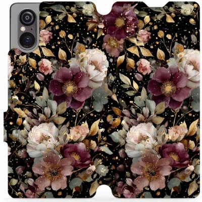 Mobiwear - Sony Xperia 5 V - V169S Zlatavé kvítky – Sleviste.cz