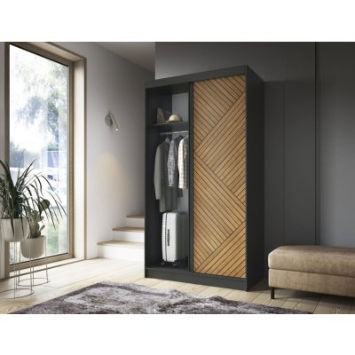 Eltapmeble Marrphy 120 x 220 cm dub karamel / černá skladem – Sleviste.cz