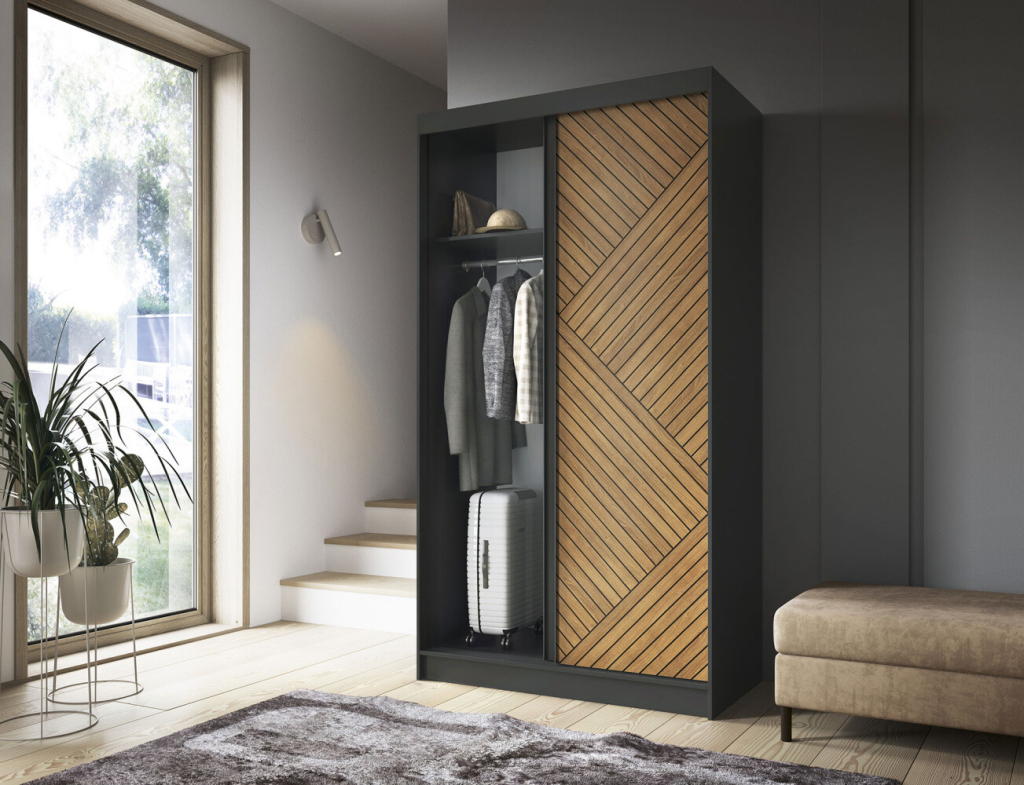 Eltapmeble Marrphy 120 x 220 cm dub karamel / černá skladem