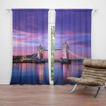 Sablio Závěs Londýn Tower Bridge: 2ks 140x250cm – Hledejceny.cz