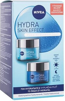 Nivea Hydra Skin Effect Duo Pack : denní pleťový gel Hydra Skin Effect 50 ml + noční pleťový gel Hydra Skin Effect 50 ml