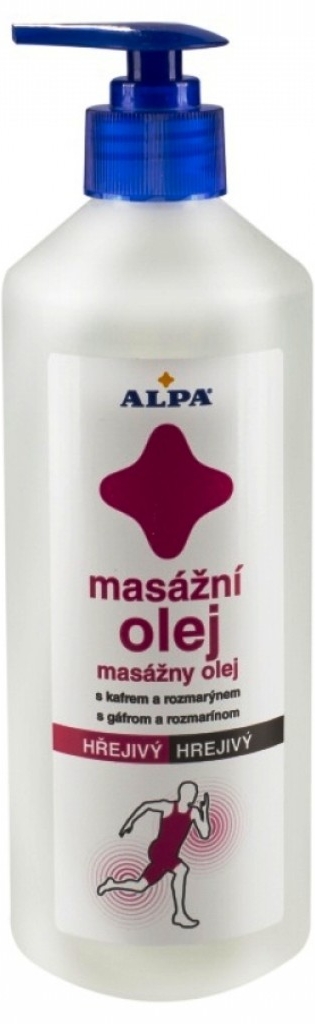 Alpa masážní olej hřejivý 500 ml