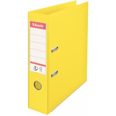 Esselte Plastový pákový pořadač VIVIDA - A4, s kapsou, hřbet 7,5 cm, žlutý – Zboží Živě