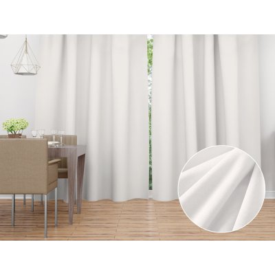 Biante Sametový závěs Velvet Premium SVP-024 Krémově bílý 135x200 cm – Hledejceny.cz