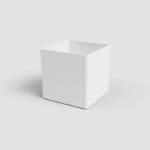 Artevasi Květináč OSLO čtvercový 14cm plast bílá – Sleviste.cz