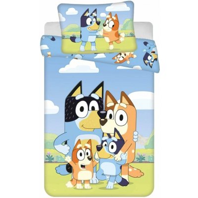 Jerry Fabrics Dětské povlečení do postýlky 004 modro-zelené 100 x 135 cm 40 x 60 cm – Zboží Dáma