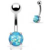 Piercing Šperky4U piercing do pupíku pryskyřičný opál WP01004-Q