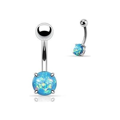 Šperky4U piercing do pupíku pryskyřičný opál WP01004-Q – Zboží Mobilmania