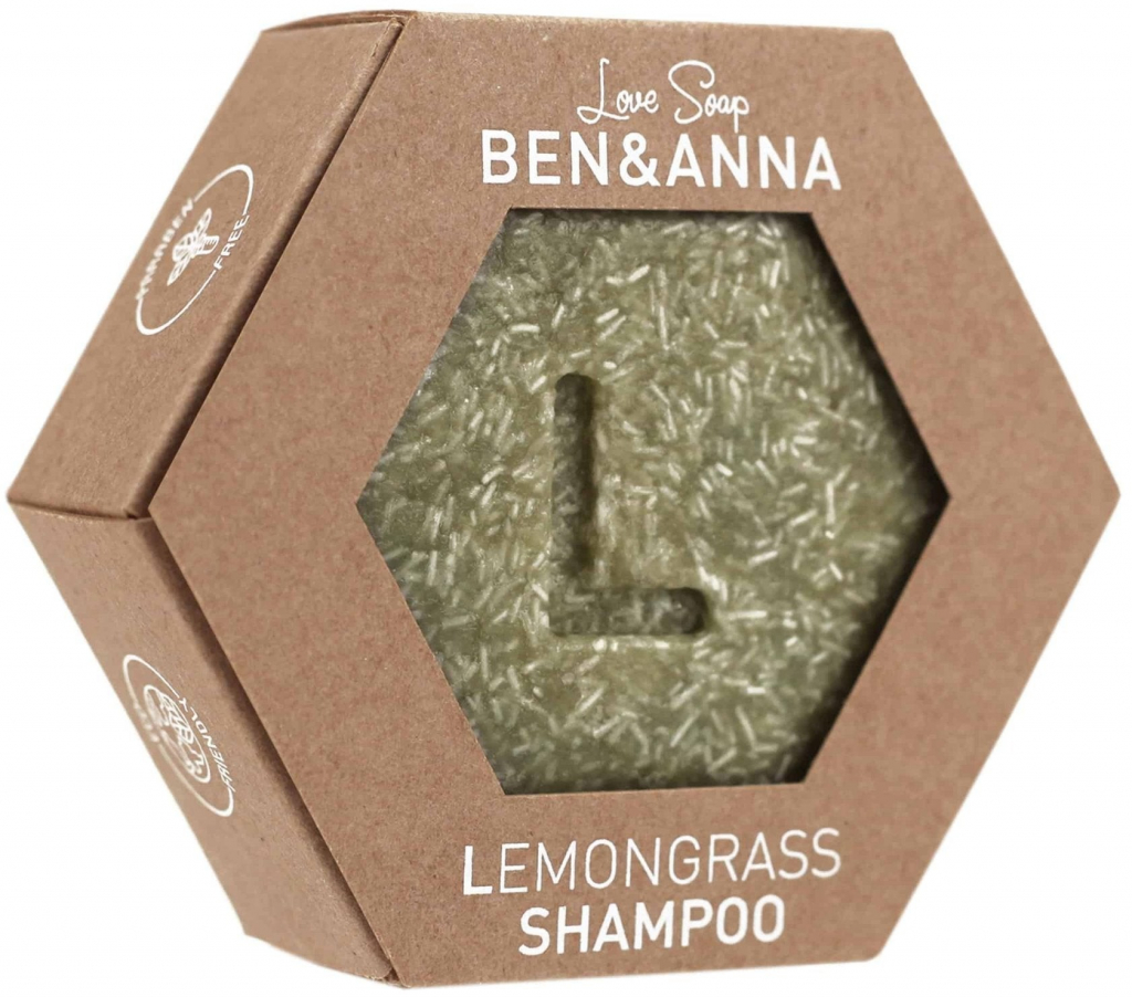 Ben & Anna tuhý šampon na vlasy Lemongrass 60 g