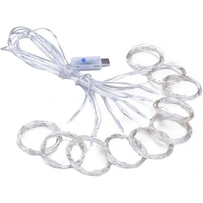 Foxter 2279 Vánoční světelný závěs USB LED IP65 dálkové ovládání multikolor 2 x 2 m – Zboží Mobilmania