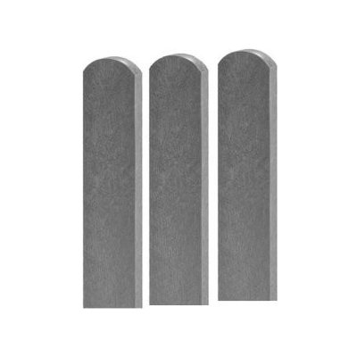 Plotovky plastové s půlkulatou hlavou, barva šedá 78 x 21, délka 1,5 m, balení 1 ks – Sleviste.cz