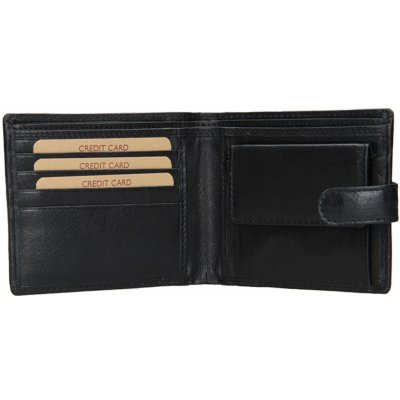 Lagen Pánská kožená peněženka E 1036 black – Zboží Mobilmania