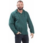 Nepál Etno kurta s kapucí smaragdově zelená – Hledejceny.cz