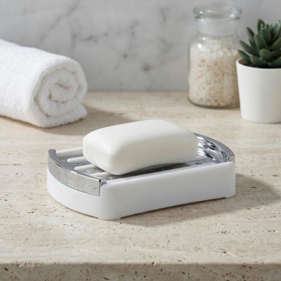 KELA MARTA plastik bílá L 12,5cm x W 9cm x H 2,5cm KL-24190 – Zboží Dáma