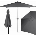 SPRINGOS SUNNY GU0021 Zahradní slunečník 250 cm, tmavě šedý – Zboží Mobilmania