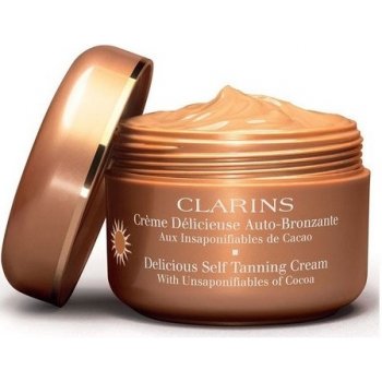 Clarins Radiance Plus samoopalovací krém na tělo a obličej s kakaovým máslem 125 ml